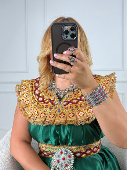 Robe de soirée kabyle — Modèle Thilelli sans manches Yelli