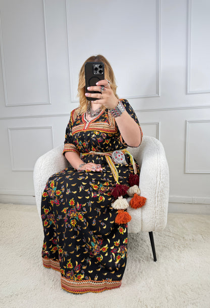 Robe de maison kabyle — Modèle Mounia Yelli