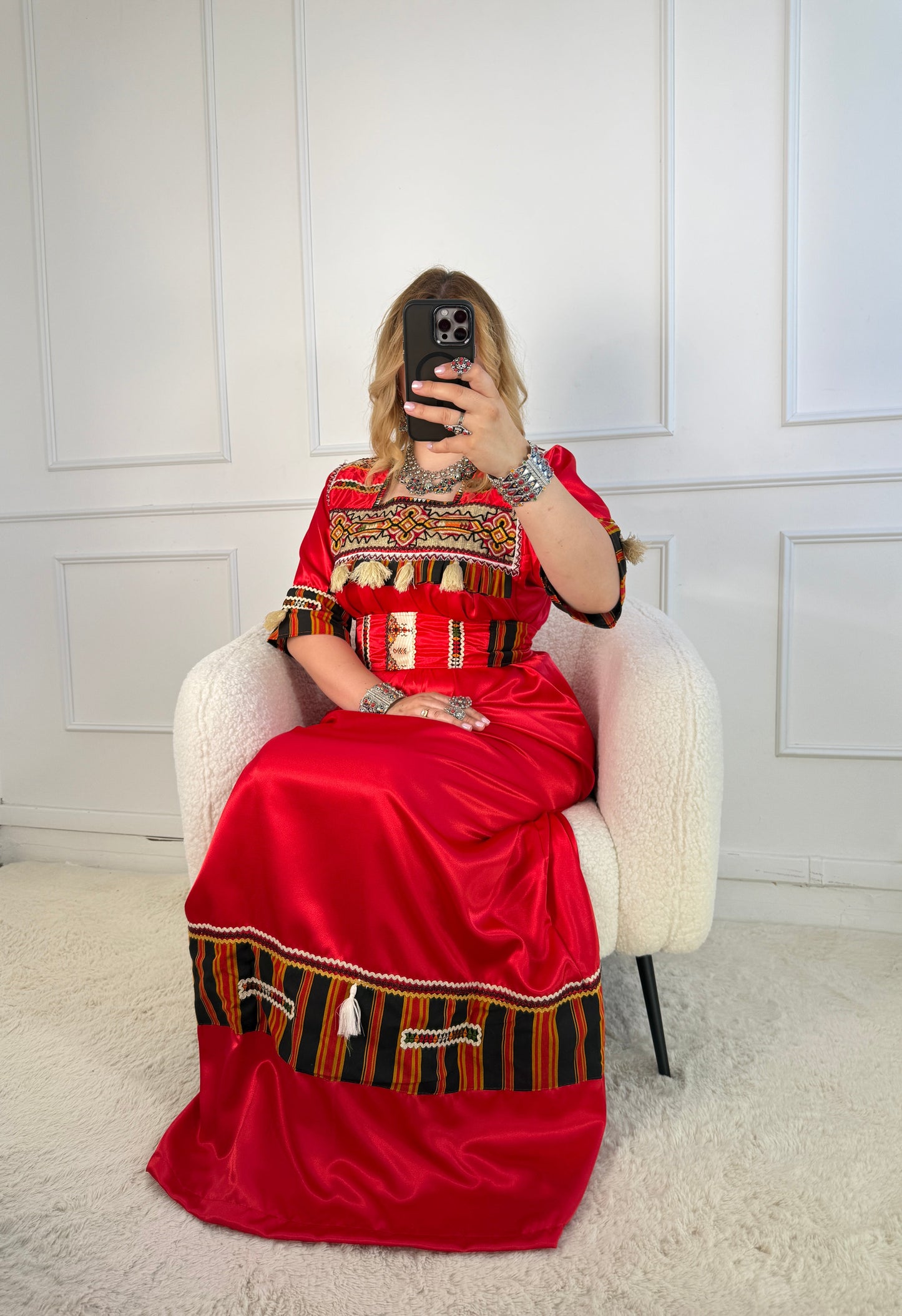 Robe de soirée kabyle — Modèle Tamazight Yelli