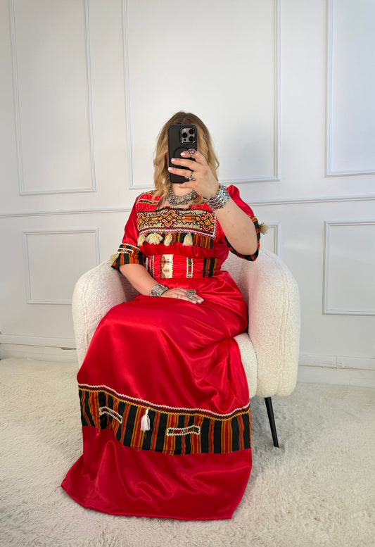 Robe de soirée kabyle — Modèle Tamazight Yelli