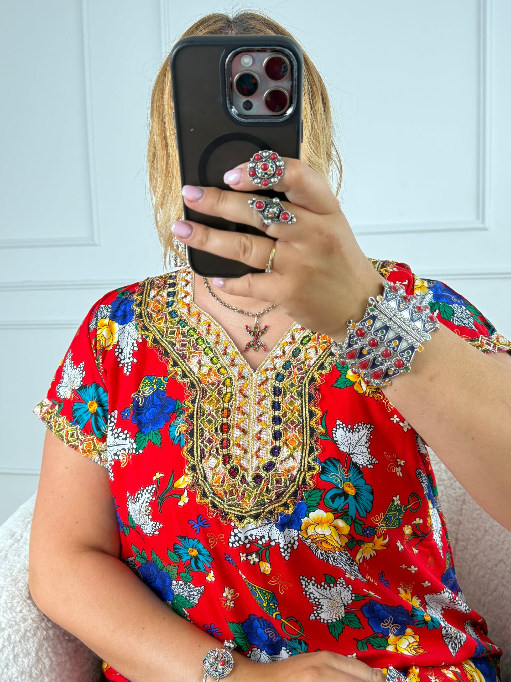Robe de maison kabyle — Modèle Samira Yelli