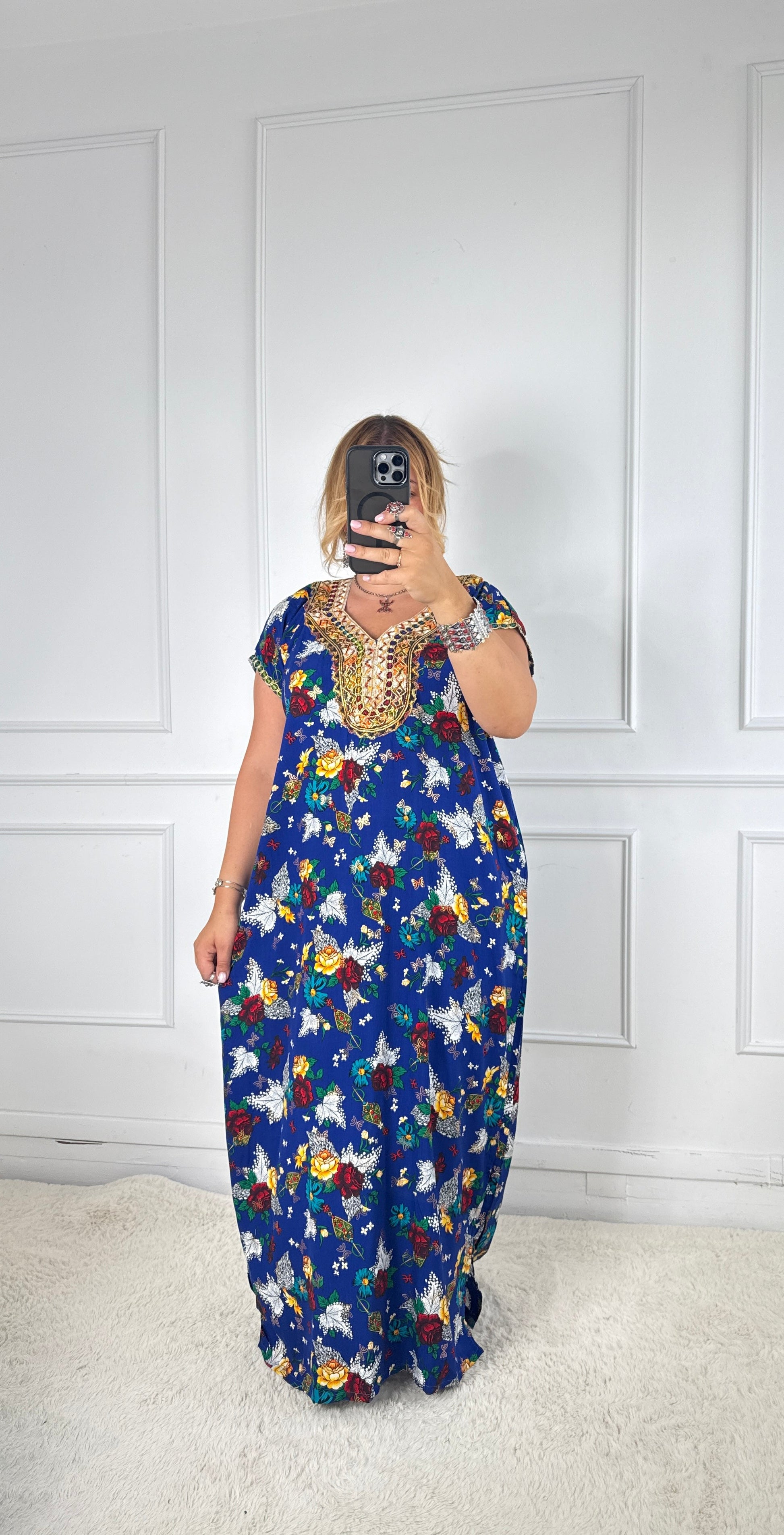 Robe de maison kabyle — Modèle Samira Yelli