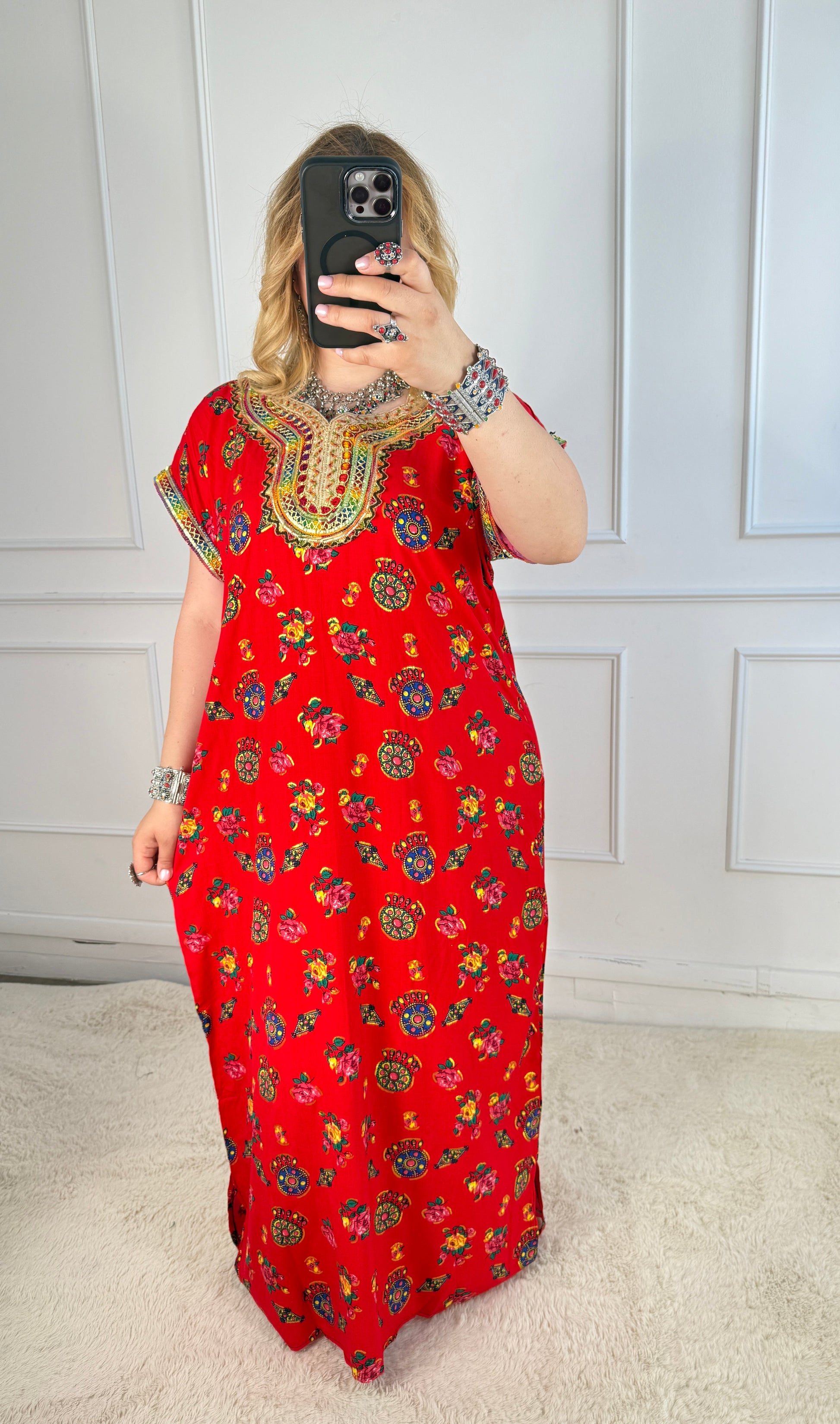 Robe de maison kabyle — Modèle Samira Yelli