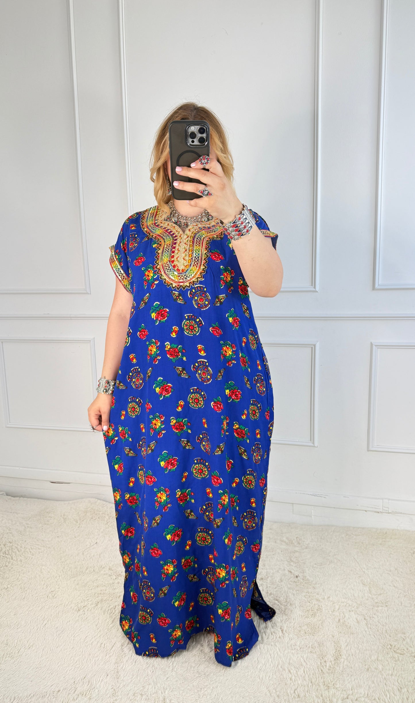 Robe de maison kabyle — Modèle Samira Yelli