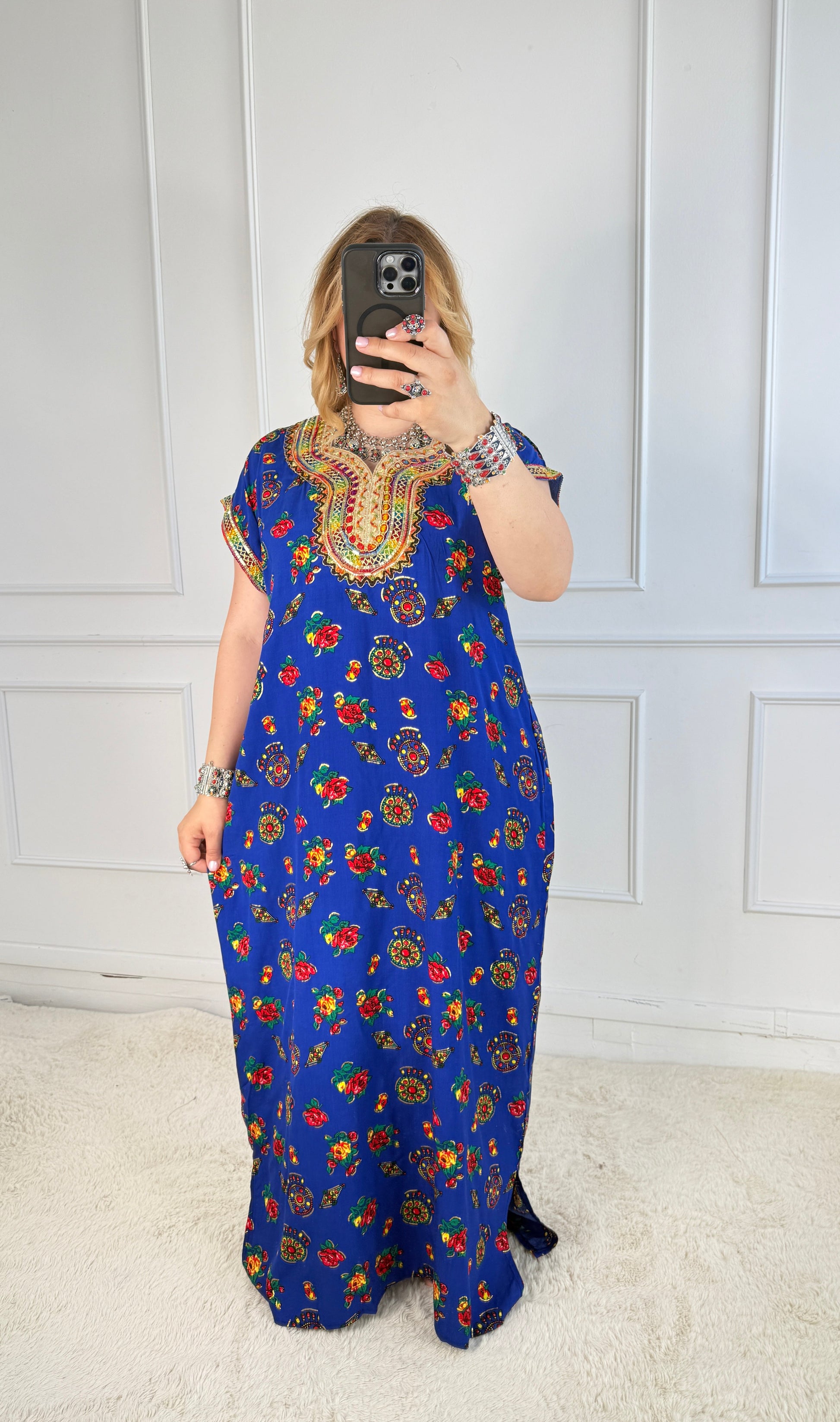 Robe de maison kabyle — Modèle Samira Yelli
