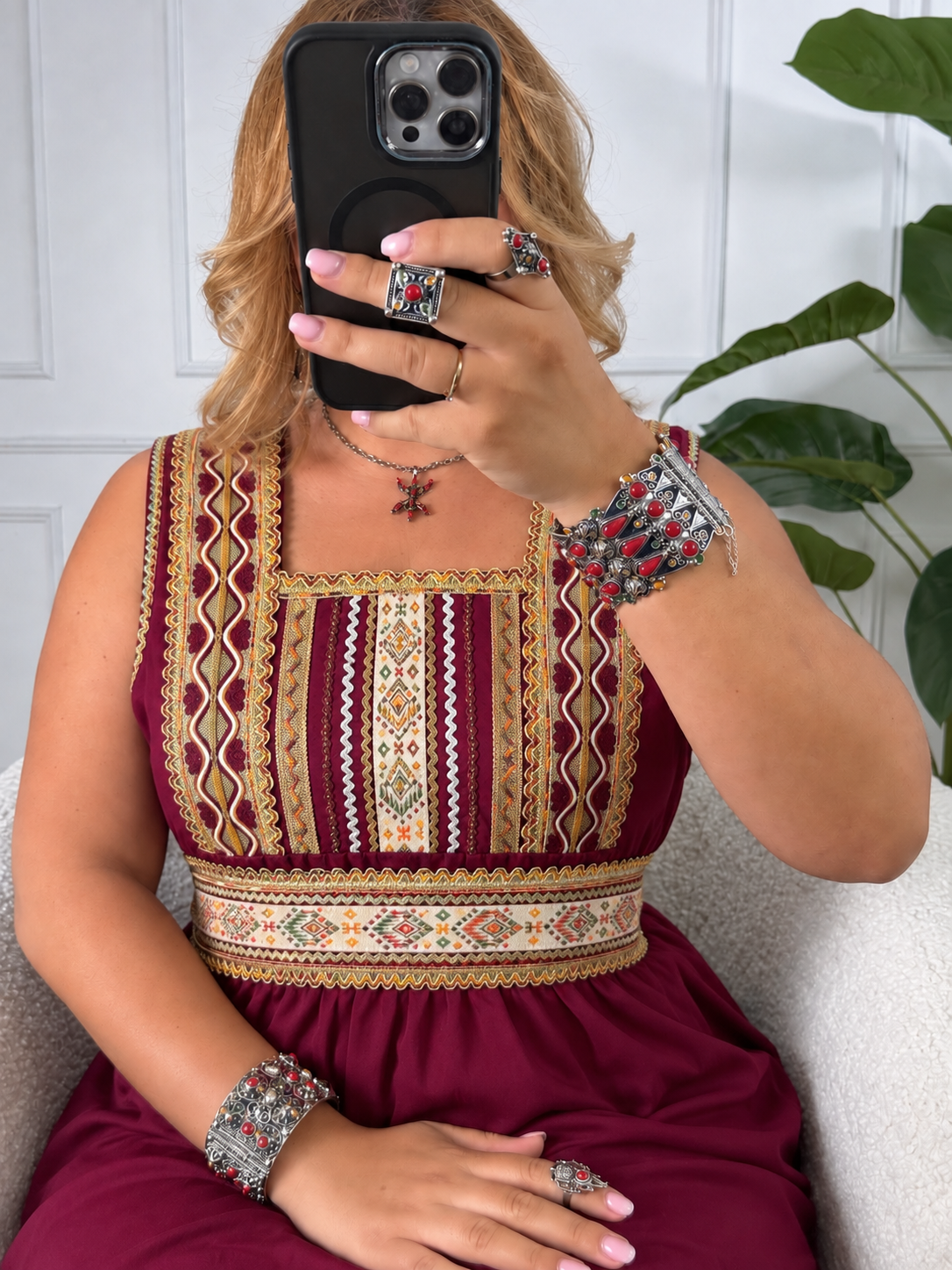 Robe de maison kabyle — Modèle Yelli