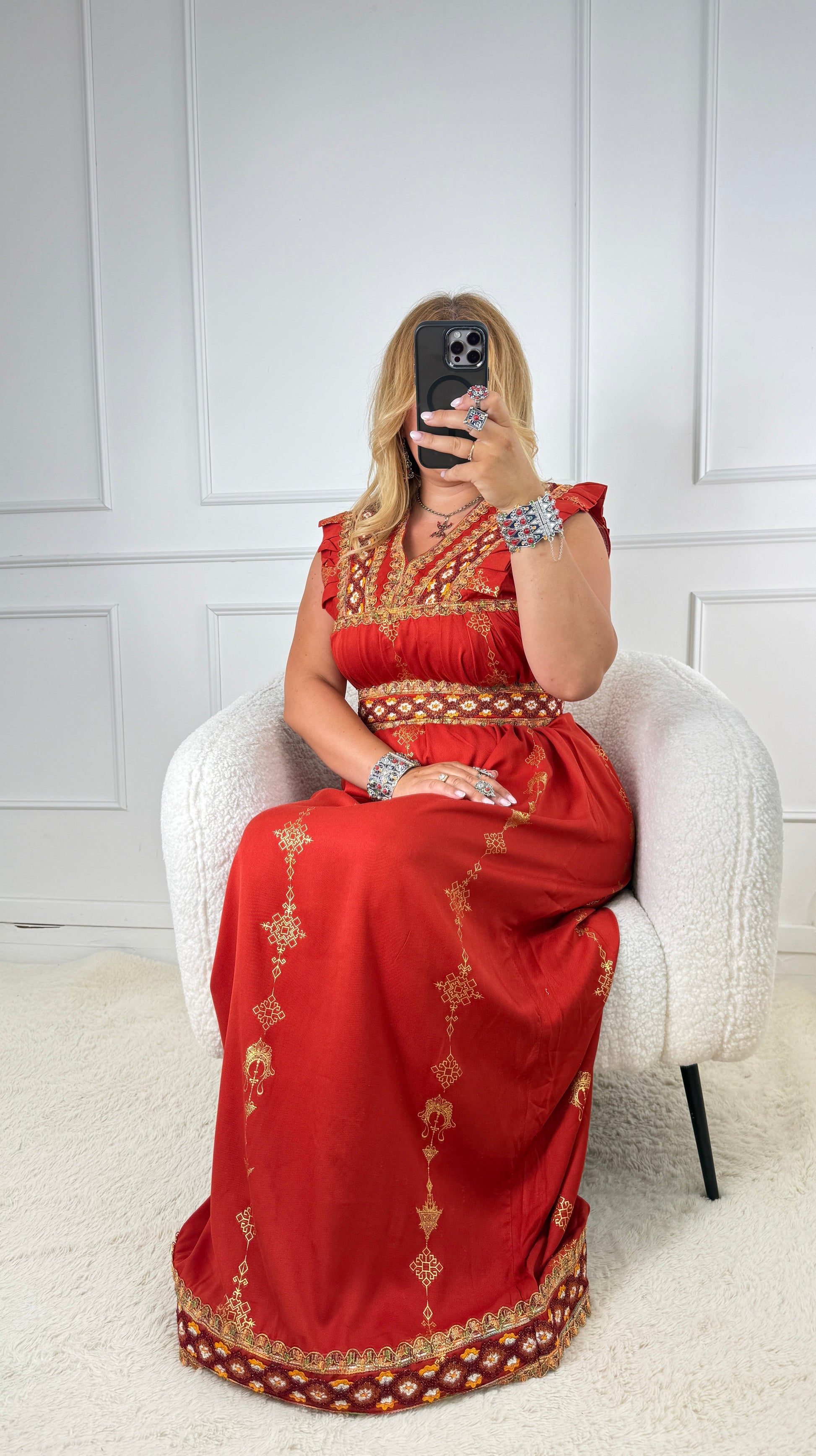 Robe d’hôtesse kabyle — Modèle Sonia Yelli
