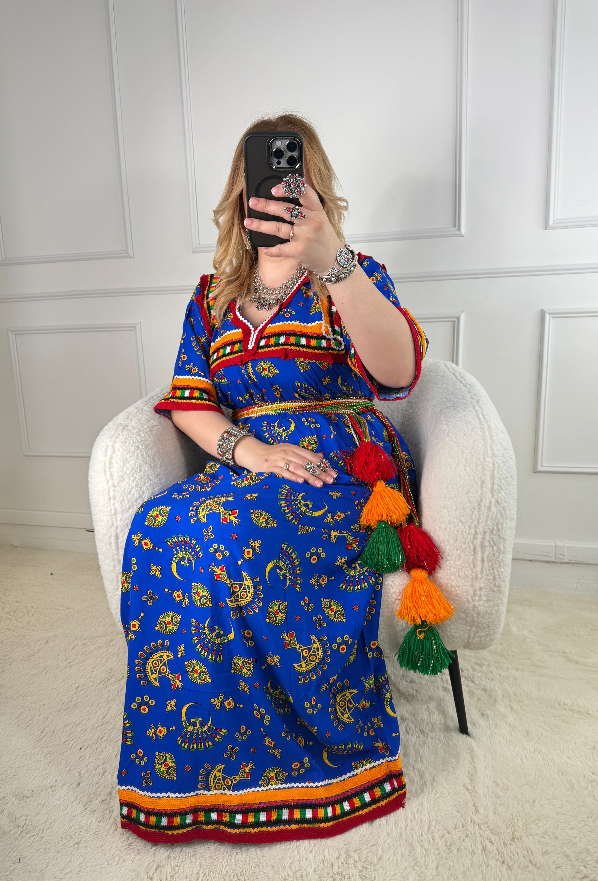 Robe de maison kabyle — Modèle Kenza Yelli