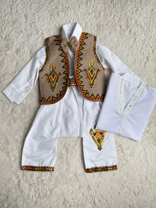 Tenue traditionnelle kabyle Thara - Idéale pour cérémonie de circoncision Robes Kabyles