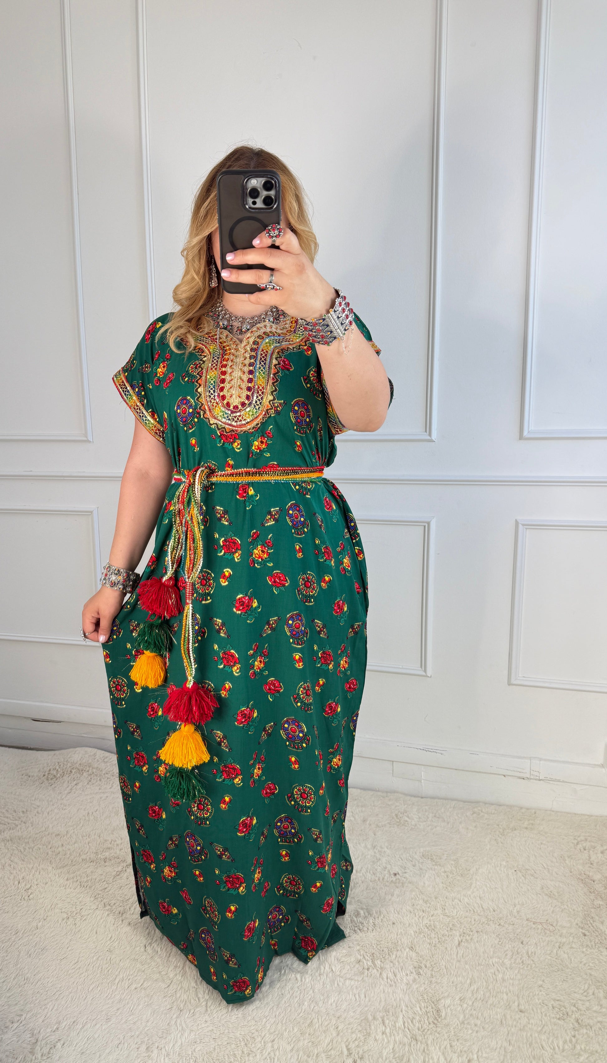 Robe de maison kabyle — Modèle Samira Yelli