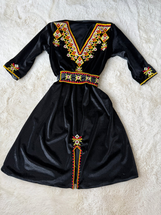 Robe kabyle en velours fille