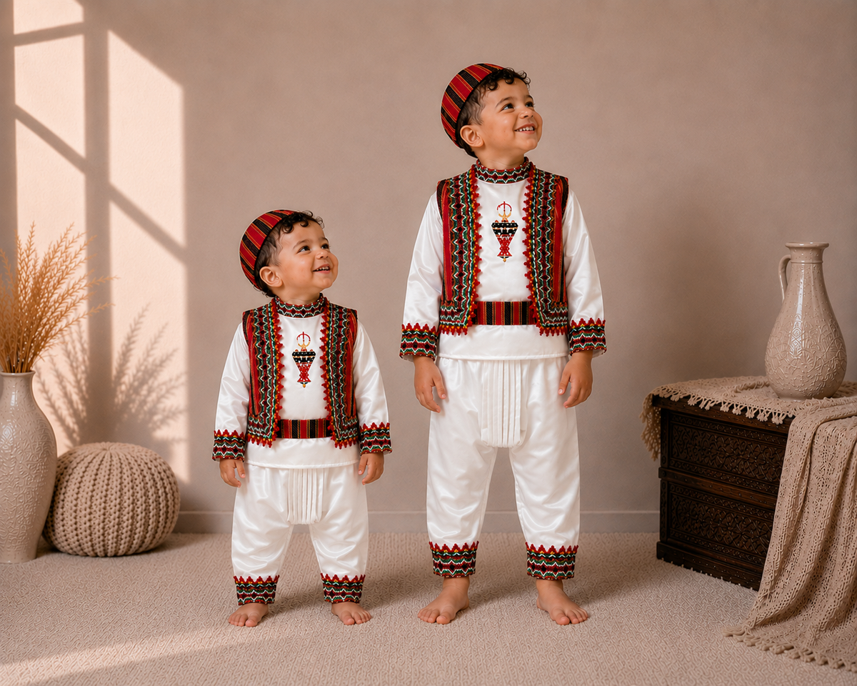 Tenue traditionnelle kabyle Thara - Idéale pour cérémonie de circoncision Robes Kabyles